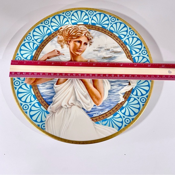 Collectors HELEN OF TROY Oleg Cassini *Legendary Women* Porcelain Wall Plate 80s - Picture 8 of 9